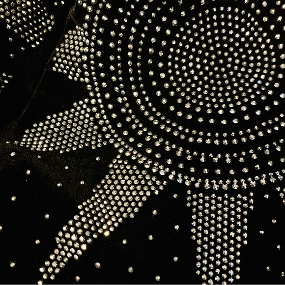 Velvet jacket w/rhinestones - Picture 7 of 14